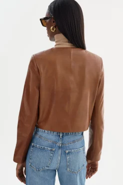 Clearance LAMARQUE LINETTE | Leather Jacket Luggage