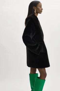 Cheap LAMARQUE LINNEA | Faux Fur Coat Black