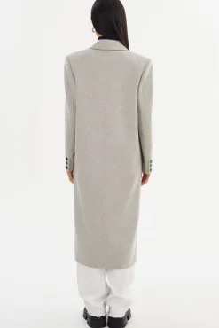 Sale LAMARQUE LORELEI | Double Face Wool Coat Light Grey
