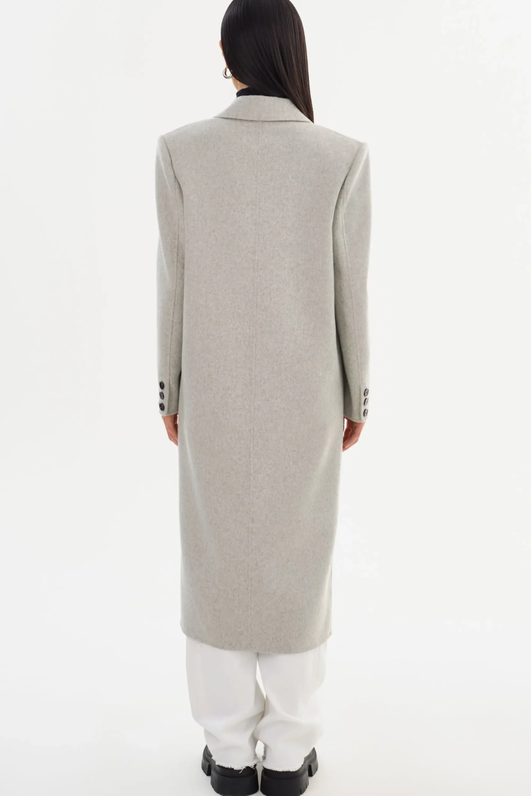 Sale LAMARQUE LORELEI | Double Face Wool Coat Light Grey