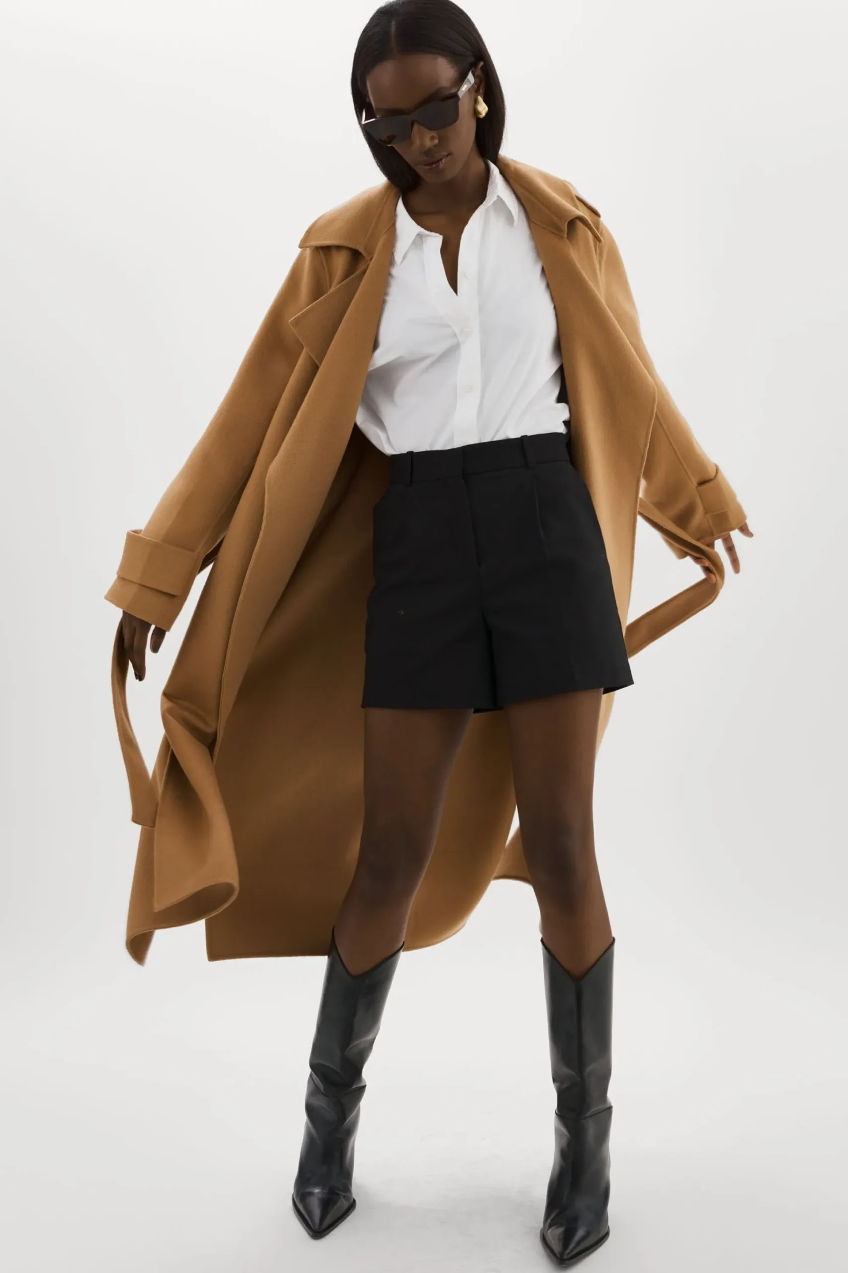 Store LAMARQUE MARGARET | Wool Trench Coat Camel