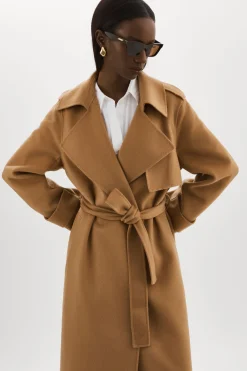 Store LAMARQUE MARGARET | Wool Trench Coat Camel