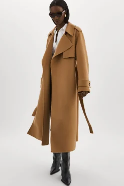 Store LAMARQUE MARGARET | Wool Trench Coat Camel
