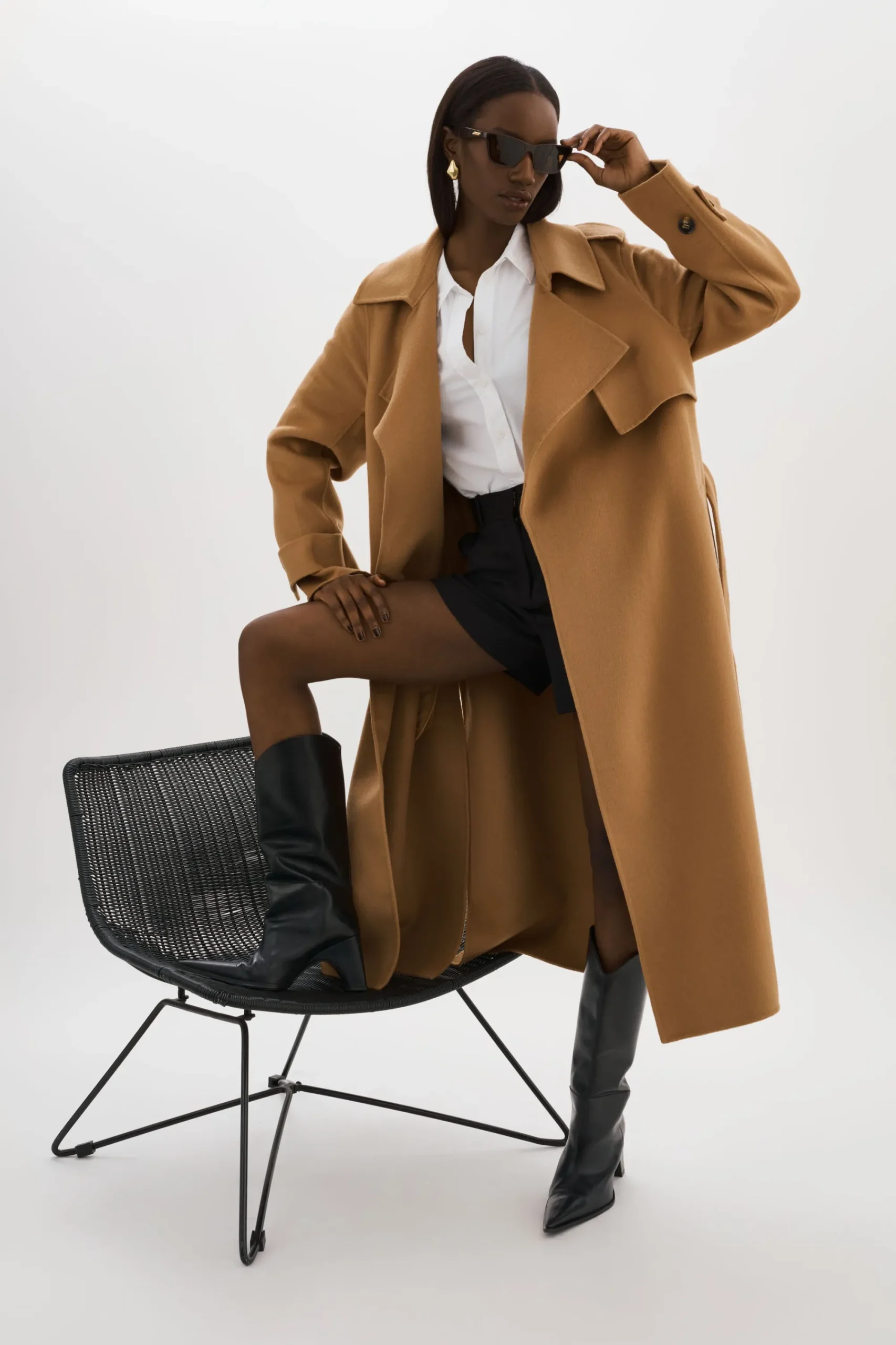 Store LAMARQUE MARGARET | Wool Trench Coat Camel
