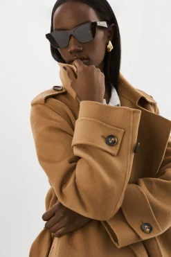 Store LAMARQUE MARGARET | Wool Trench Coat Camel