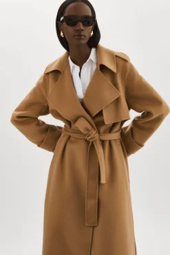 Store LAMARQUE MARGARET | Wool Trench Coat Camel