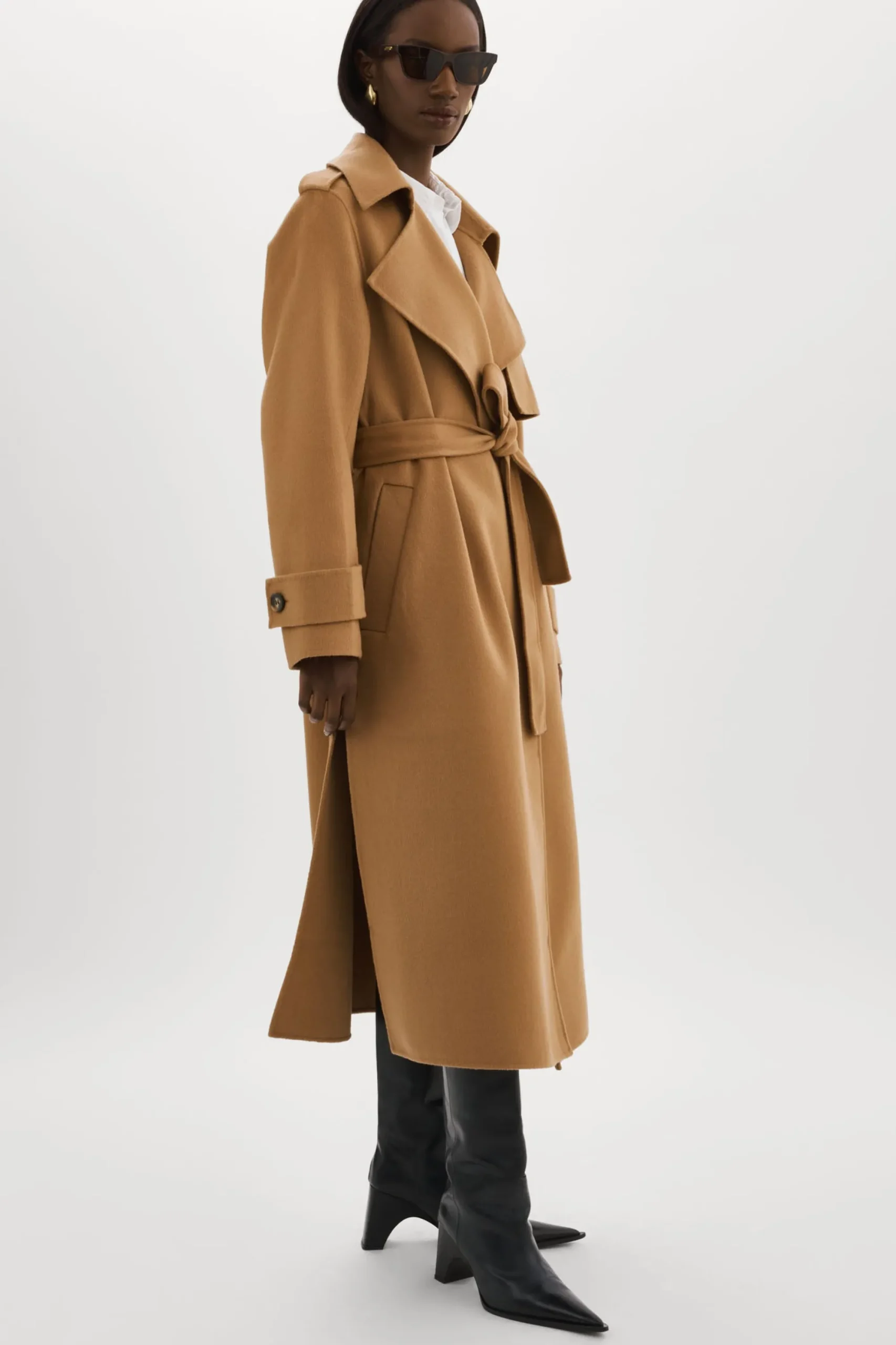 Store LAMARQUE MARGARET | Wool Trench Coat Camel