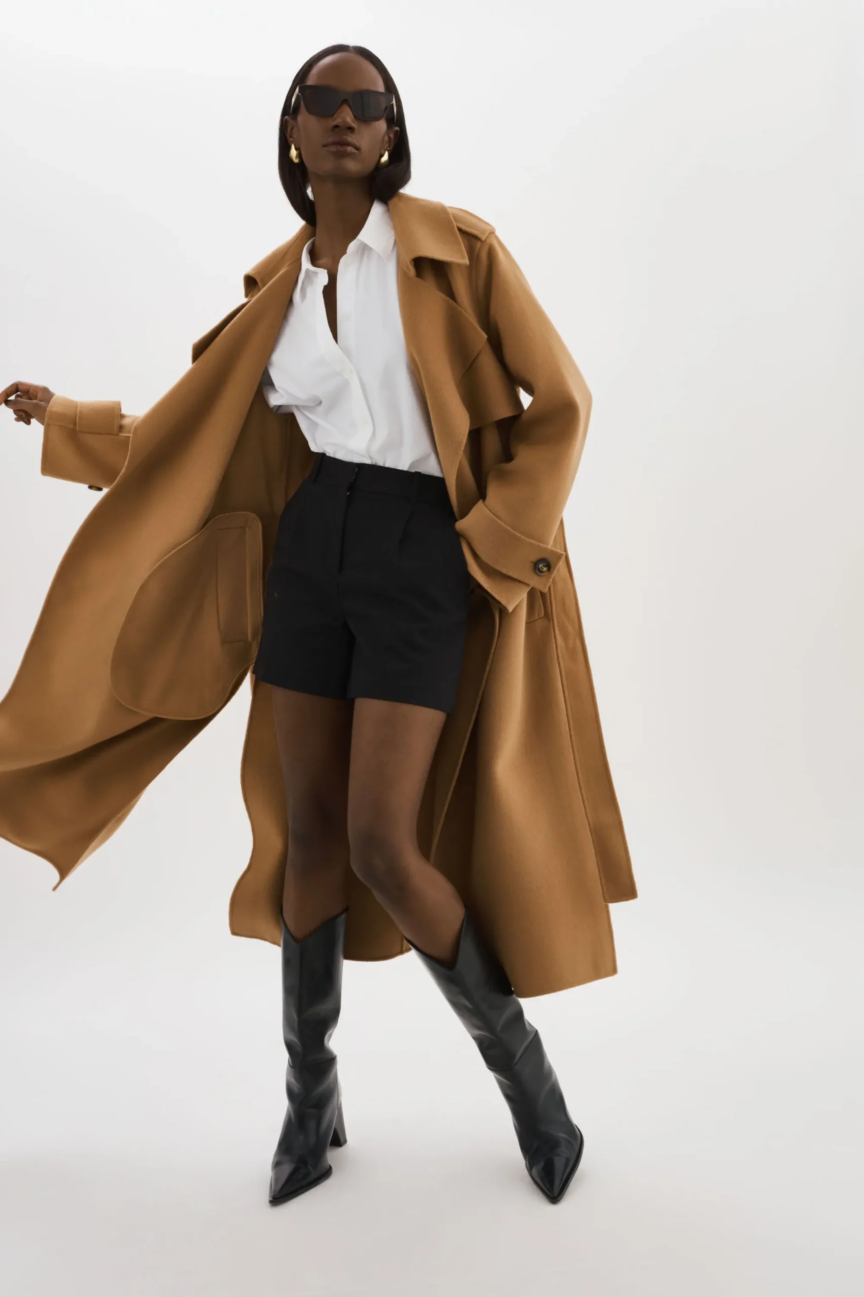 Store LAMARQUE MARGARET | Wool Trench Coat Camel