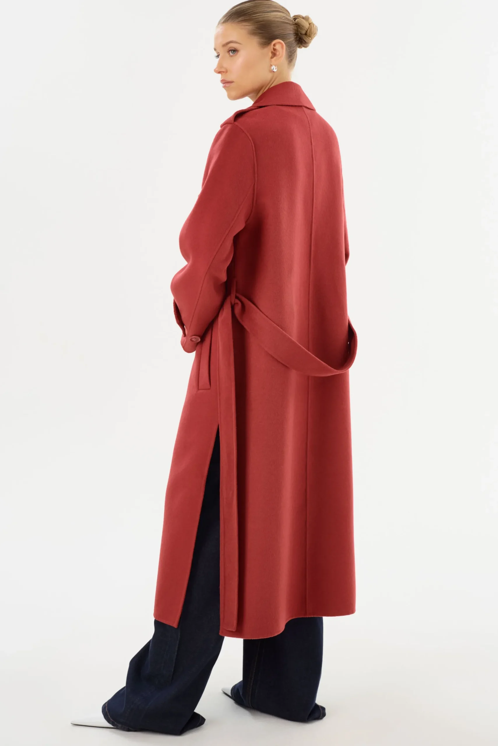 Shop LAMARQUE MARGARET | Wool Trench Coat Rosewood