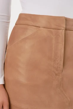 Cheap LAMARQUE MARIETTE | Leather Maxi Skirt Camel