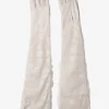 Best Sale LAMARQUE MARILYN | Faux Leather And Tulle Gloves Bone