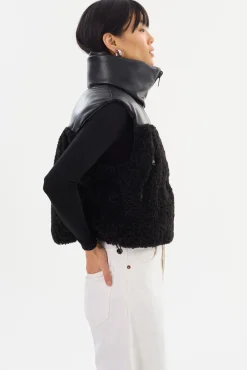 Store LAMARQUE MELICIA | Reversible Puffer Vest Black / Black