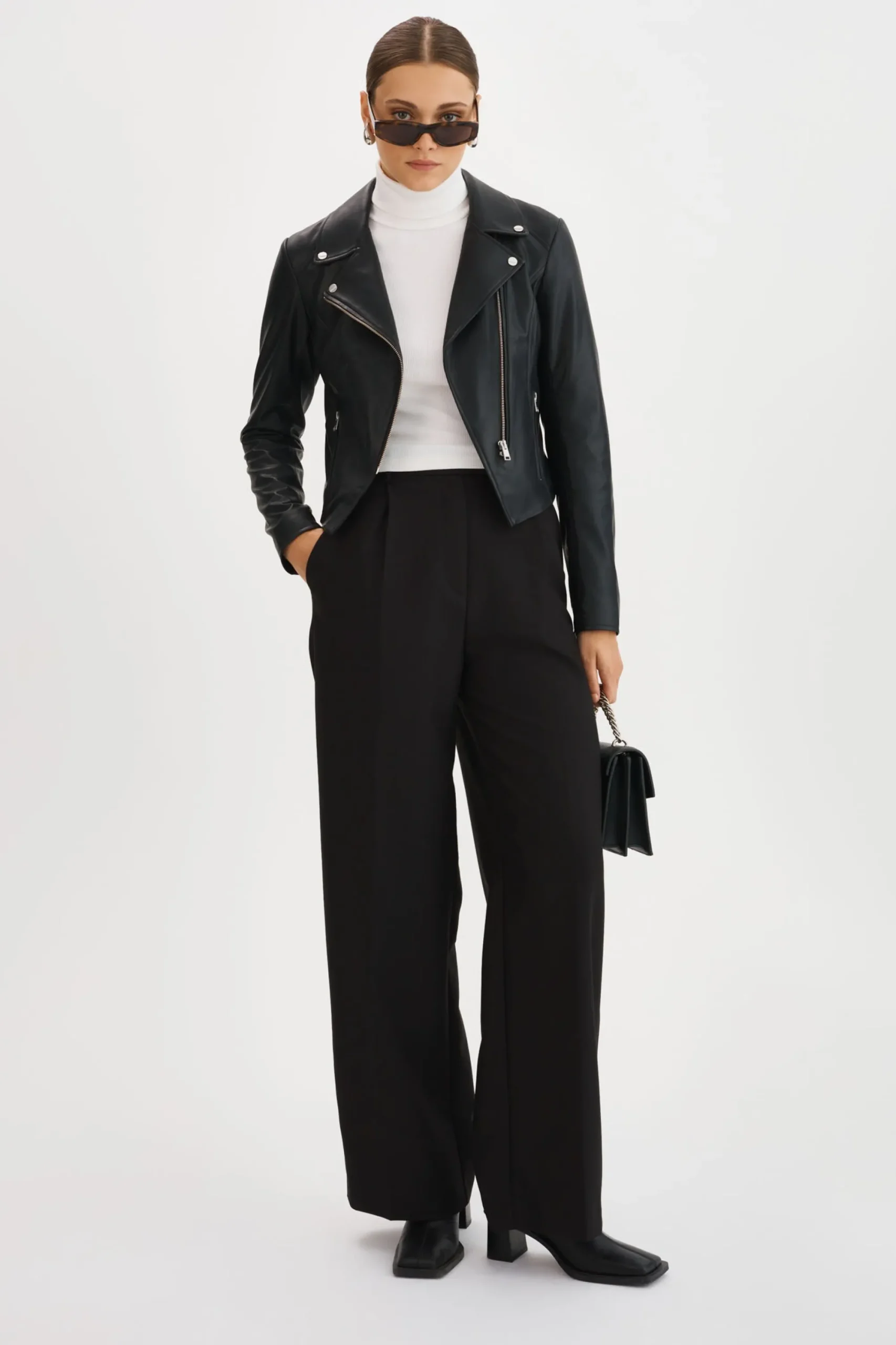 Fashion LAMARQUE MONICA | Faux Leather Jacket Black