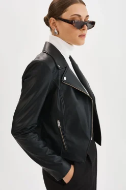 Fashion LAMARQUE MONICA | Faux Leather Jacket Black