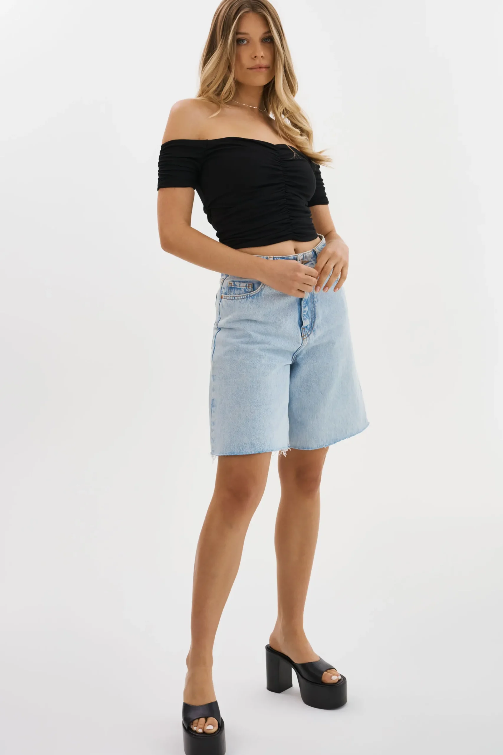 Outlet LAMARQUE NINA | Ruched Top Black