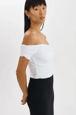 Store LAMARQUE NINA | Ruched Top White
