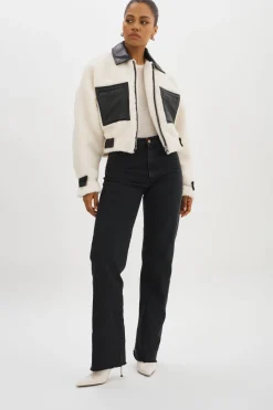 Clearance LAMARQUE NOLA | Sherpa Jacket Off White
