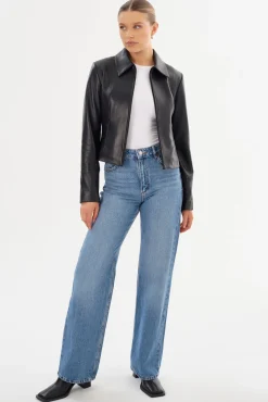 Flash Sale LAMARQUE OCEANA | Fitted Leather Jacket Black