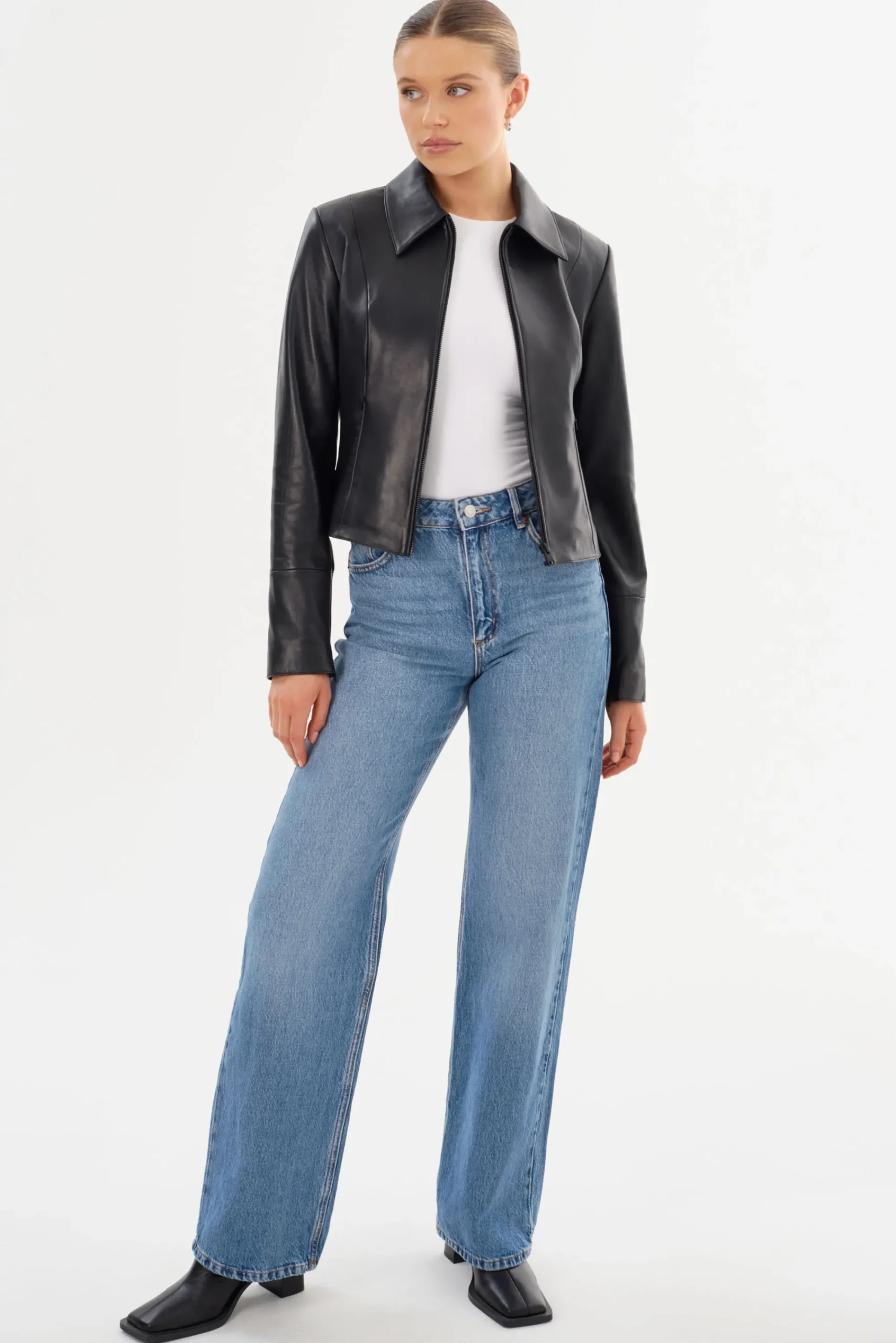 Flash Sale LAMARQUE OCEANA | Fitted Leather Jacket Black