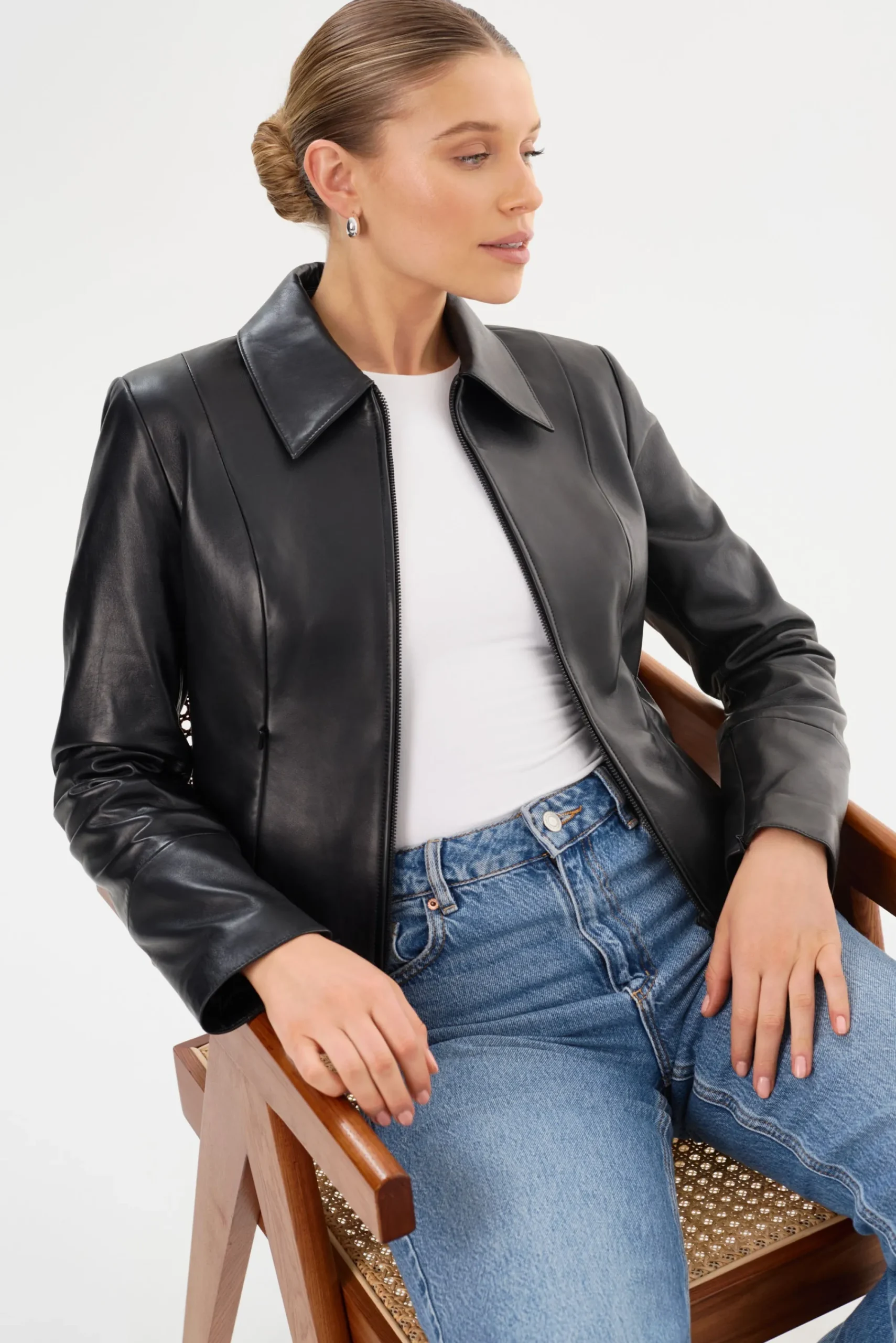 Flash Sale LAMARQUE OCEANA | Fitted Leather Jacket Black