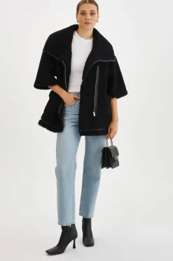 Sale LAMARQUE OHANNA | Sherpa Coat Black