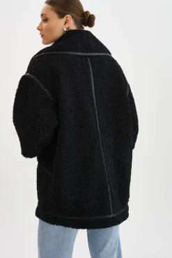 Sale LAMARQUE OHANNA | Sherpa Coat Black