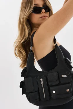 Best Sale LAMARQUE OLESIA | Mini Leather Cargo Bag Black