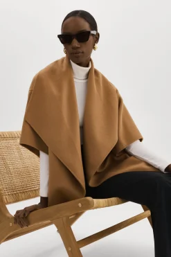 New LAMARQUE PENELOPE | Double Face Wool Coat Camel