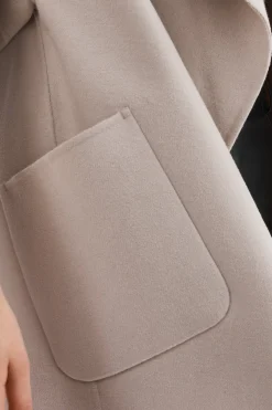 Clearance LAMARQUE PENELOPE | Double Face Wool Coat Feather Grey