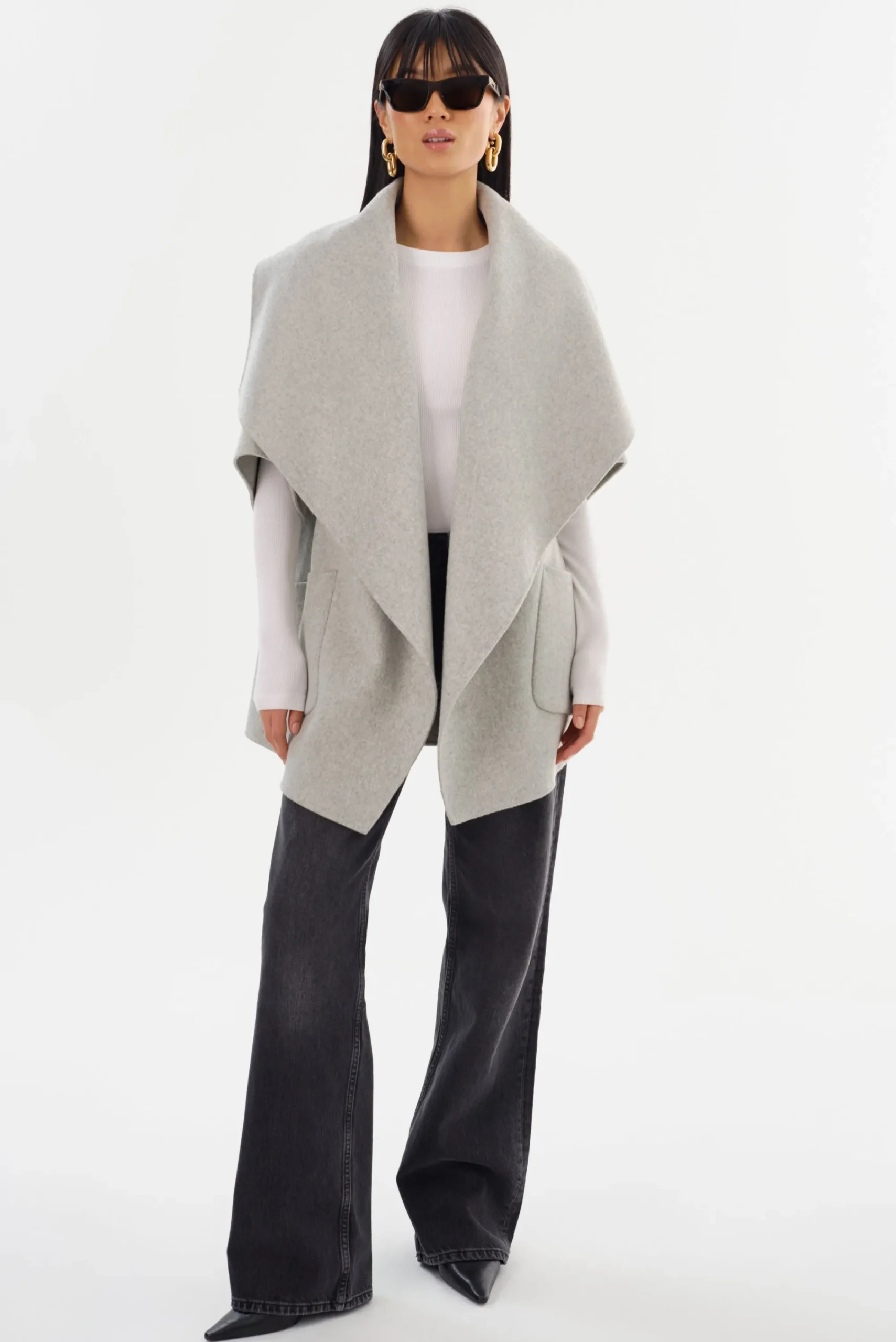 Store LAMARQUE PENELOPE | Double Face Wool Coat Light Grey