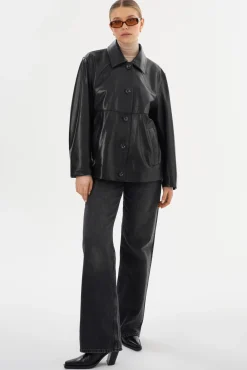 Discount LAMARQUE PRESLEY | Leather Shacket Black