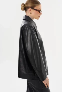 Discount LAMARQUE PRESLEY | Leather Shacket Black