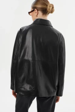 Discount LAMARQUE PRESLEY | Leather Shacket Black