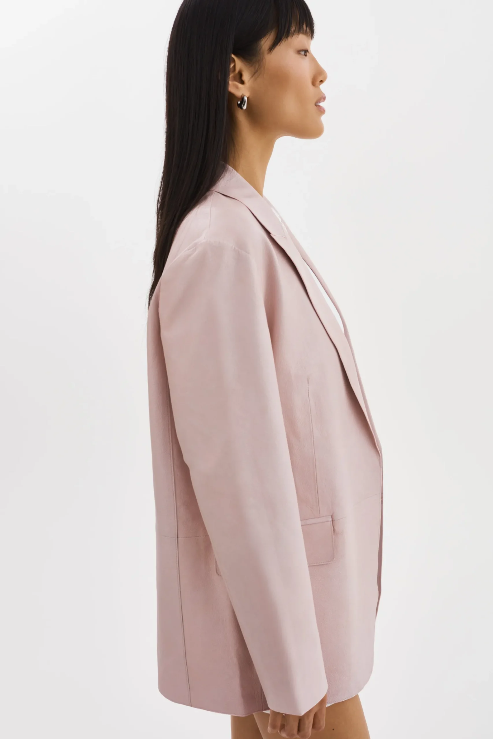 Discount LAMARQUE QUIRINA | Leather Blazer Rose