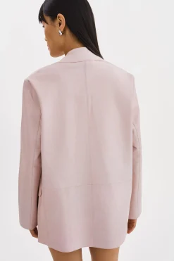 Discount LAMARQUE QUIRINA | Leather Blazer Rose