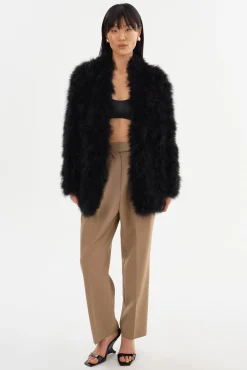 Best Sale LAMARQUE RABEA | Feather Coat Black