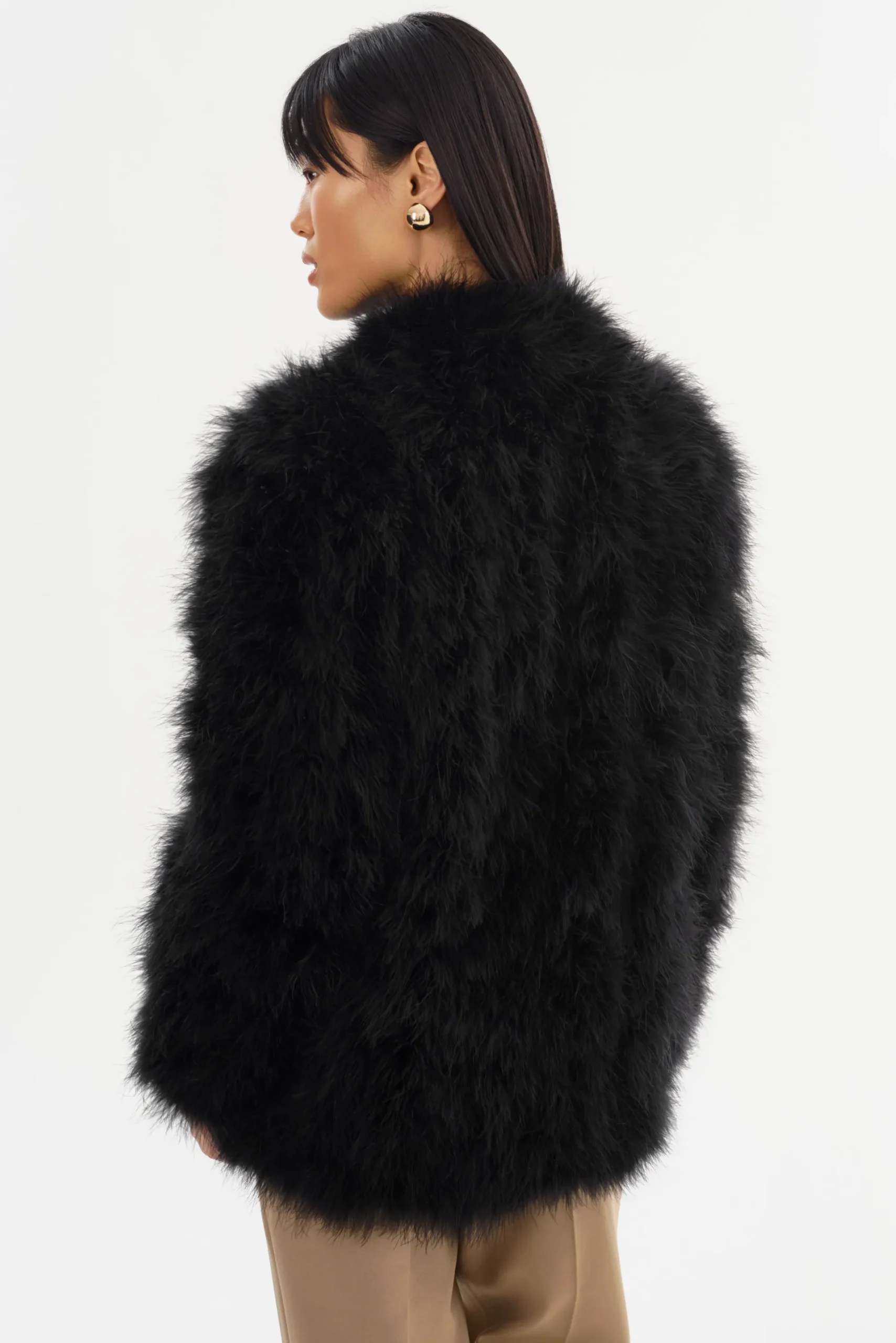 Best Sale LAMARQUE RABEA | Feather Coat Black