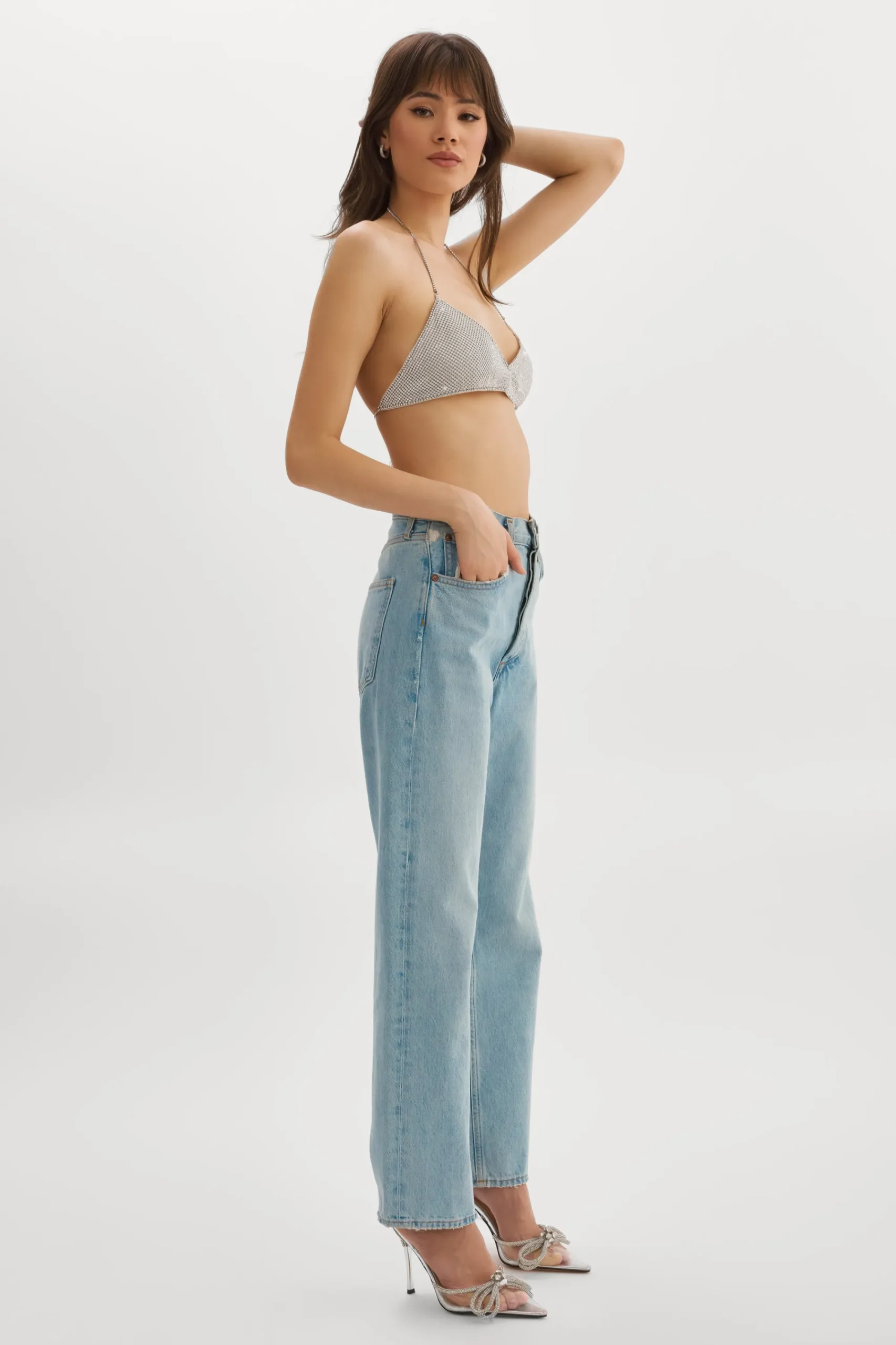 Store LAMARQUE RAEKA | Rhinestone Bralette Silver