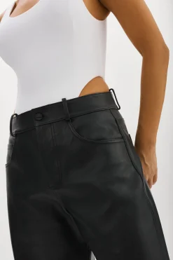 Best Sale LAMARQUE RIDA | Horseshoe Leather Pants Black