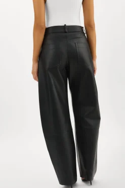 Best Sale LAMARQUE RIDA | Horseshoe Leather Pants Black