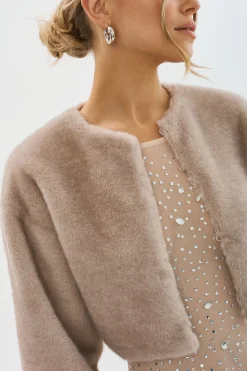 Sale LAMARQUE ROWDIE | Faux Fur Jacket Vintage Frost