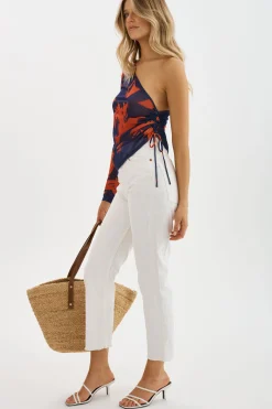 Best LAMARQUE SELA | Mesh One Shoulder Top Floral