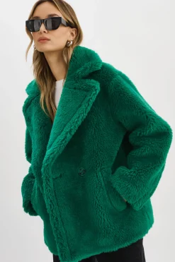 Hot LAMARQUE SOPHIE | Sherpa Jacket VIBRANT GREEN