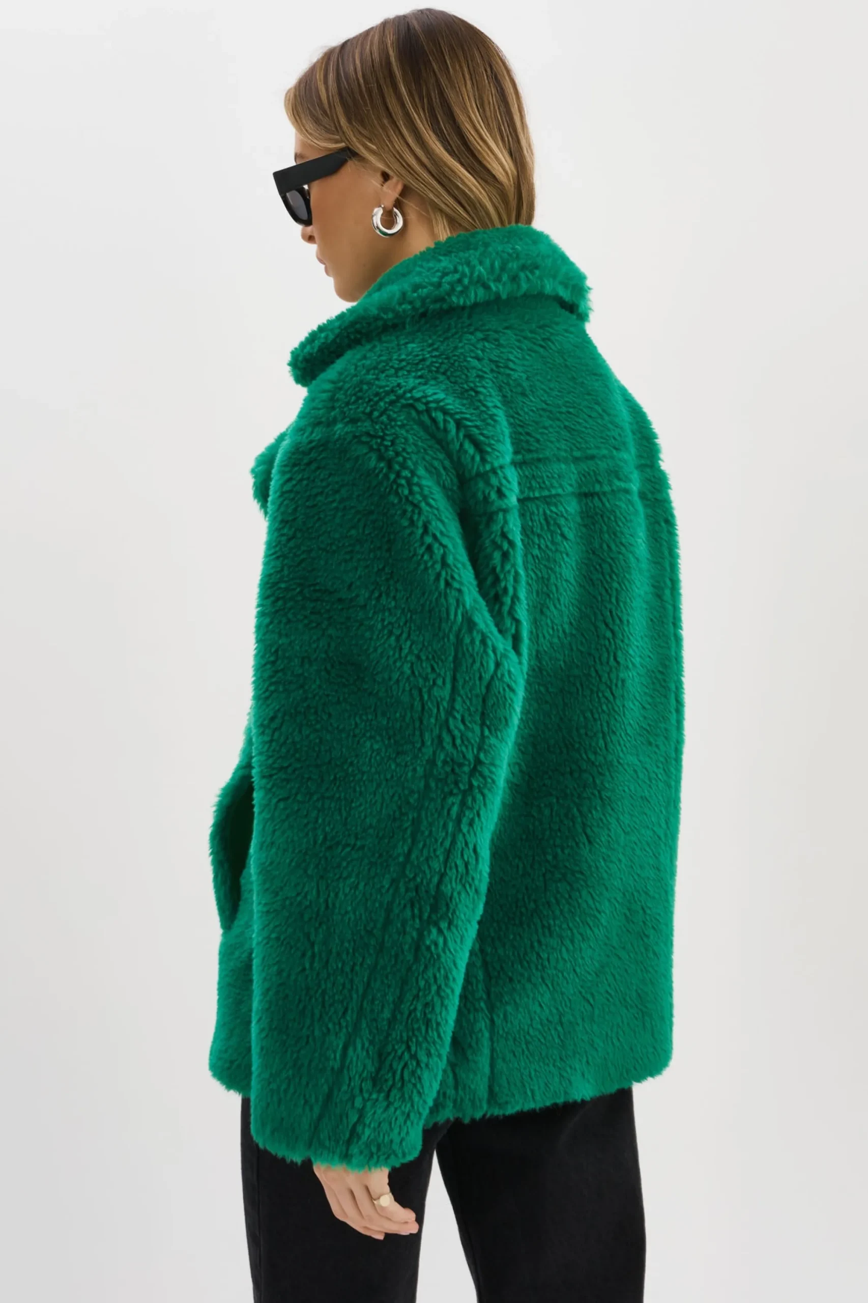 Hot LAMARQUE SOPHIE | Sherpa Jacket VIBRANT GREEN