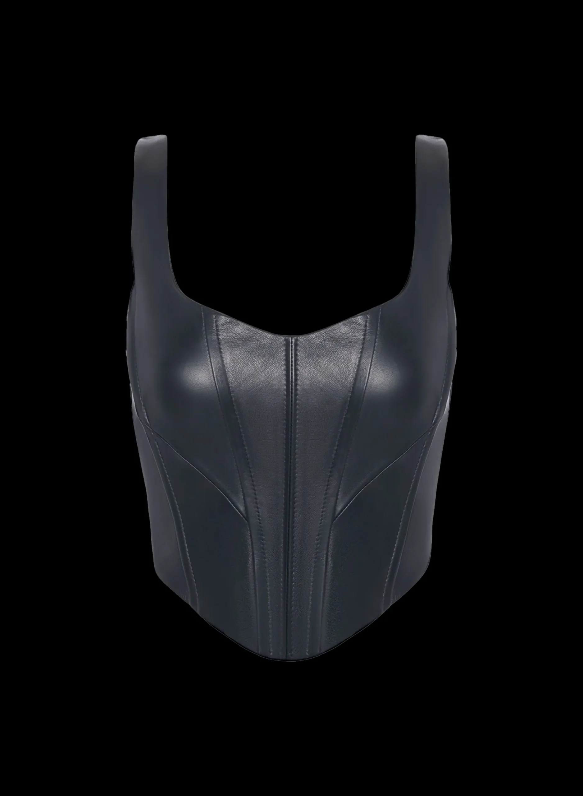 Fashion LAMARQUE TABIA | Leather Corset Top Black