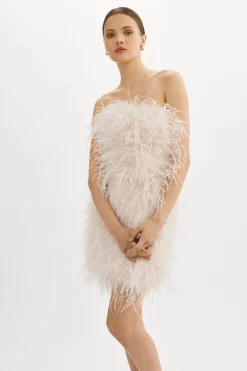 Online LAMARQUE TRIANA | Feather Dress BONE