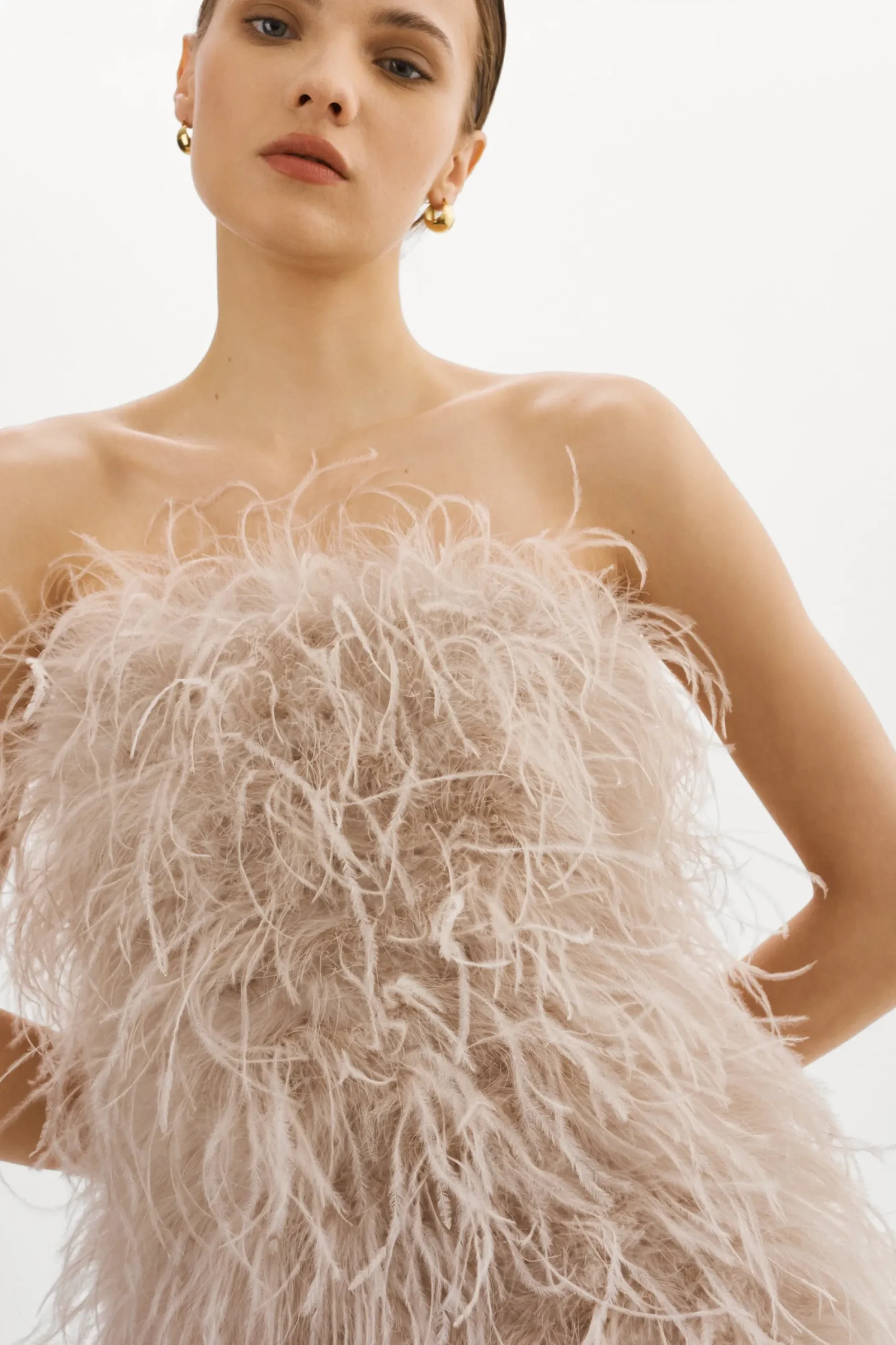 Online LAMARQUE TRIANA | Feather Dress Feather Pink