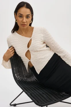 Sale LAMARQUE VENERA | Cut-Out Top Off White