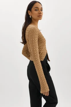 Hot LAMARQUE VENERA | Cut-Out Top WHEAT