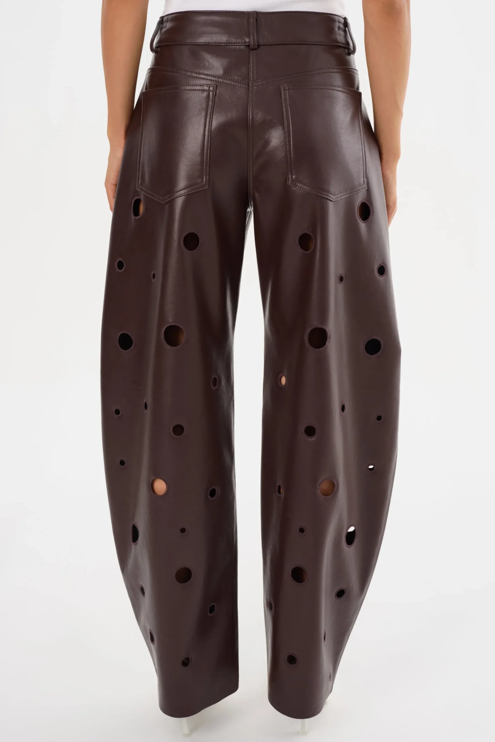Sale LAMARQUE VENTANA | Recycled Leather Pants Mahogany